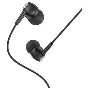 Borofone BM51 black (728883) Hoary universal earphones with microphone, Speaker outer diameter 10MM, cable length 1.2m, Microphone