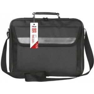 Trust NB bag 16" -  Atlanta Carry, padded interior to protect your notebook, extra compartments, dual zippers, Black