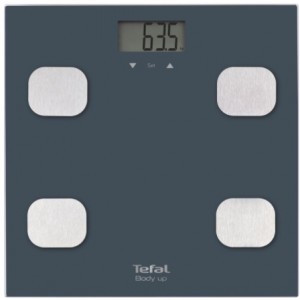 Personal scale TEFAL BM2520V0, Glass,  resilience 150kg, resolution 100g, automatic on/off, 1x CR2032 . gray 