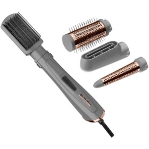 Hair Hot Air Styler Babyliss AS136E, 1000W, 2 speed settings,2 attachments brushes. concentrator, gray