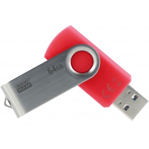 64Gb  USB3.0  GoodRAM  UTS3 TWISTER Red  (Read 60 MByte/s, Write 20 MByte/s)