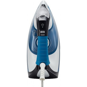 Iron Polaris PIR3033, 3000W, PRO 5 Ceramic solitplace, 450 ml water tank capacity, horizontal and vertical steam, 75/260g/min. white blue