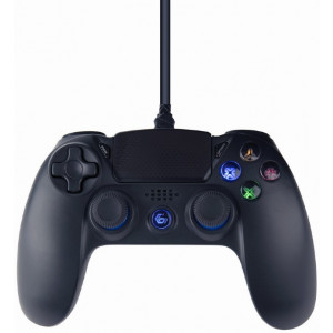 Gembird JPD-PS4U-01 Wired vibration game controller for PlayStation 4 or PC, Black
