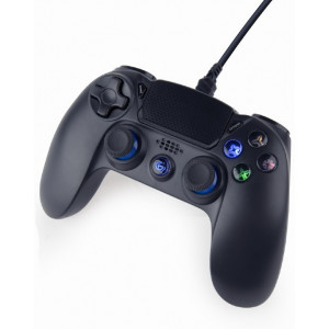 Gembird JPD-PS4U-01 Wired vibration game controller for PlayStation 4 or PC, Black