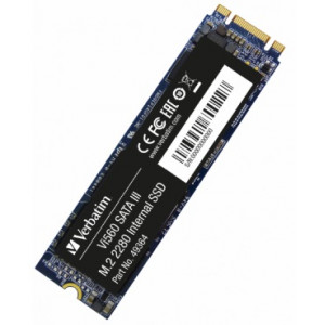 M.2 SATA SSD 512GB  Verbatim Vi560 S3, SATA 6Gb/s, M.2 Type 2280 form factor, Sequential Reads: 560 MB/s, Sequential Writes: 520 MB/s, Max Random 4k: Read: 101,376 IOPS / Write: 80,400 IOPS, Phison Controller, 3D NAND TLC