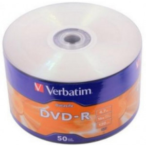 Verbatim DataLife DVD-R NON-AZO 4.7GB 16X MATT SILVER SURFAC - Wrapped 50pcs.