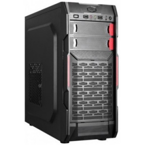HPC B-09  ATX Case, (550W, 24 pin, 1x 8pin(4+4), 1x 6pin, 2x IDE, 3x SATA, 12cm red fan), 1xUSB3.0, 2xUSB2.0 / HD Audio, Black + Red decoration