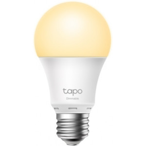 TP-LINK Tapo L510E, Smart Wi-Fi LED Bulb E27 with Dimmable Light, White, Color Temperature 2700K, Rated power 8W, 806 lumens, 15,000 hours, Beam angle 220°, Remote control via Wifi, Adjust brightness, Яндекс Алиса, Google Assistent