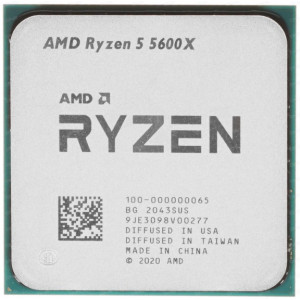 AMD Ryzen 5 5600X, Socket AM4, 3.7-4.6GHz (6C/12T), 32MB Cache L3, No Integrated GPU, 7nm 65W, Unlocked, tray