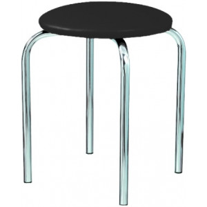 Табурет Новый стиль Chico Chrome V4 Black