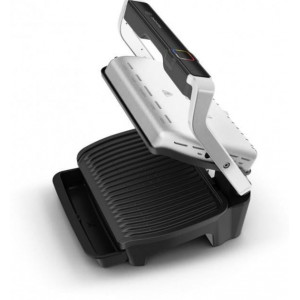 Grill Tefal GC750D30, 2000W power output, 20х30 cm plate, grill area 600cm?, grease drip tray, 15 temperature settings. warming function, silver