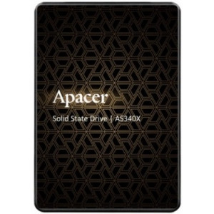 2.5" SATA SSD   240GB   Apacer AS340X [R/W:550/520MB/s, 38/75K IOPS, 3D-NAND TLC], Retail 