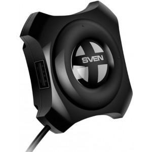 USB 2.0 Hub 4-port SVEN HB-432, Black