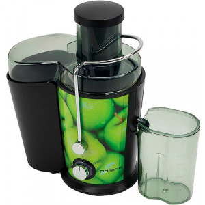 Juicer Extractor Polaris PEA1031, 1000W power output, juice collection container 0.55l  removable pulp container 1l, feeding tube (65 mm), 2 speeds, black 