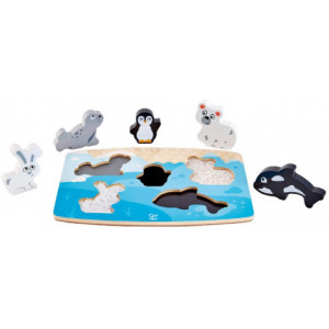 HAPE-POLAR ANIMAL TACTILE PUZZLE E1620A