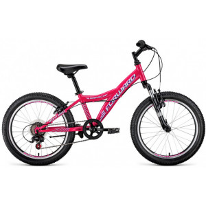 Велосипед FORWARD DAKOTA 20 2.0 (20" 6 ск. рост 10.5") 2020-2021, розовый/белый