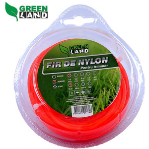 Леска для триммера GL-1.6x15m patrat GreenLand