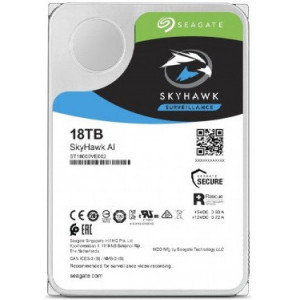 3.5" HDD 18.0TB-SATA-256MB Seagate SkyHawk AI Surveillance (ST18000VE002)