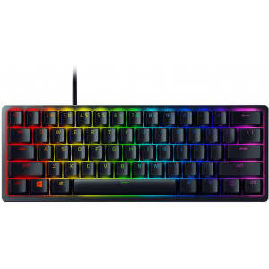 RAZER Huntsman Mini Gaming Keyboard, 60% Form Factor, Clicky Optical Switch - Red, Doubleshot PBT Keycaps With Side-Printed Secondary Functions- RU Layout