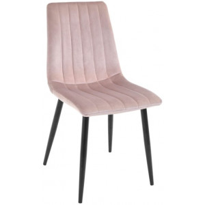 Scaun DC-90P~N25 Catifea Pudra+Black legs