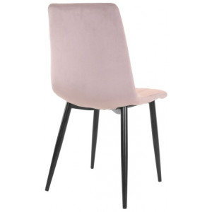 Scaun DC-90P~N25 Catifea Pudra+Black legs