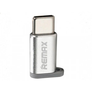 Adapter Remax micro USB to Type-C, Silver 