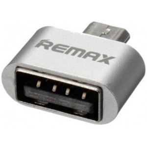Adapter Remax OTG Micro-USB to USB A, Silver 