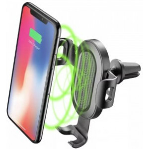 Suction Cup Car Holder Cellular, With Wireless Charging, Black 