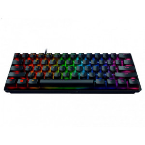 RAZER Huntsman Mini Gaming Keyboard, 60% Form Factor, Clicky Optical Switch - Purple, Doubleshot PBT Keycaps With Side-Printed Secondary Functions-  RU Layout