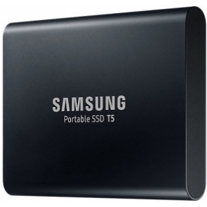 2TB Samsung Portable SSD T5 MU-PA2T0B/WW External SSD, Black, Transfer speed 540 MB/s, USB 3.1/Type-C, (SSD extern/внешний SSD)