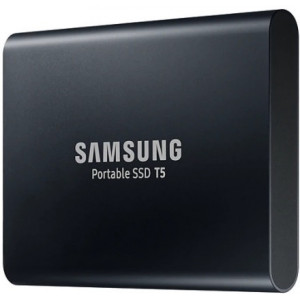 1TB Samsung Portable SSD T5 MU-PA1T0B/WW External SSD, Black, Transfer speed 540 MB/s, USB 3.1/Type-C, (SSD extern/внешний SSD)