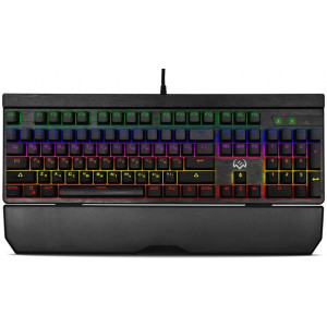 Gaming Keyboard SVEN KB-G9500, Mech-Brane, Macro, Backlight, 12 Fn keys, Wrist rest, Black, USB