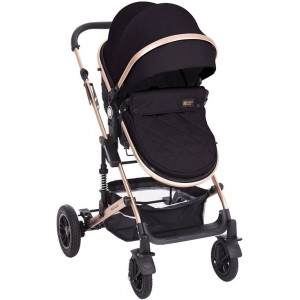 Stroller Kikka Boo 3 in 1 Amaia All Black (+ Car seat)