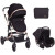 Stroller Kikka Boo 3 in 1 Amaia All Black (+ Car seat) Stroller Kikka Boo 3 in 1 Amaia All Black (+ Car seat)