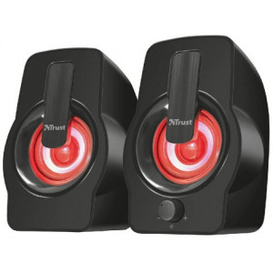 Trust Gemi RGB 2.0 Speaker Set, 12W, LED illumination with automated colour cycle, Black