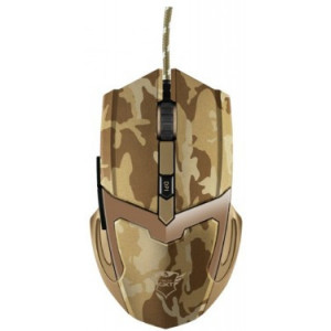 Trust Gaming GXT101D Gav Mouse jungle camo, 600 - 4800 dpi, 6 button, Ergonomic & comfortable design, 1,8 m USB