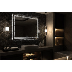 Oglinda  APHRODITE alb cald (3000K) senzor de mi?care a miinii 1000x700