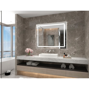 Oglinda XANTARES alb rece (6400K) buton Touch 700x600