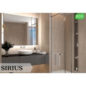 Oglinda SIRIUS alb rece (6400K) senzor de mi?care a miinii 1200x700