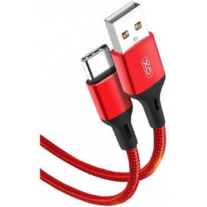 Micro-USB Cable XO, Braided NB143, 2M, Red