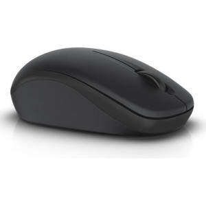 Wireless Mouse Dell WM126, Optical, 1000dpi, 3 buttons, Ambidextrous, 1xAA, Black, USB