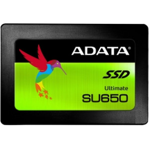 2.5" SATA SSD   256GB  ADATA Ultimate SU650 [R/W:520/450MB/s, 40K/75K IOPS, MK/SMI, 3D-NAND TLC]