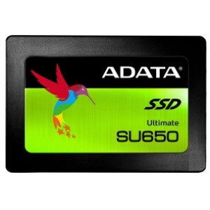 2.5" SATA SSD   256GB  ADATA Ultimate SU650 [R/W:520/450MB/s, 40K/75K IOPS, MK/SMI, 3D-NAND TLC]