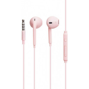 Earphones Hoco M55 Pink with Microphone, 4pin 3.5mm mini-jack, Cable:1.2m.