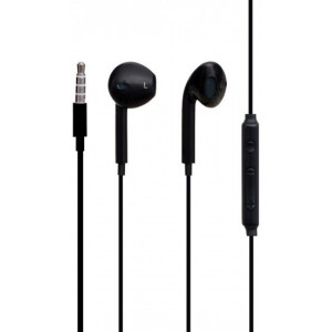Earphones Hoco M55 Black with Microphone, 4pin 3.5mm mini-jack, Cable:1.2m.