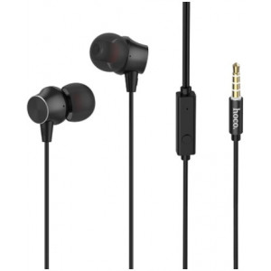 Earphones Hoco M51 Black with Microphone, 4pin 3.5mm mini-jack, Cable:1.2m.