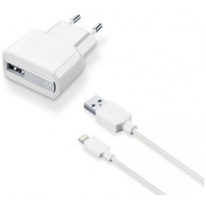 Cellular iPhone Compact USB Charger, White 