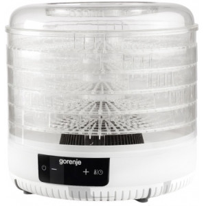 Fruit Dryer Gorenje FDK500GCW, 380 W. 5 sections. volume of sections 17.5L. 35-70 °С, timer,  white