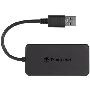 USB  3.0 Hub 4-port Transcend TS-HUB2K Black (1xUSB-A 3.0 to 4xUSB-A 3.0 5Gb/s)