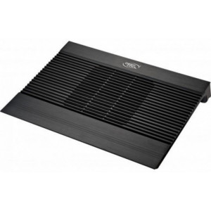  Notebook Cooling Pad DEEPCOOL N8 BLACK,  up to 17", 140mm, 1000rpm, <25dBA, 94.7CFM, 4x USB, all aluminum extrusion panel, Black
